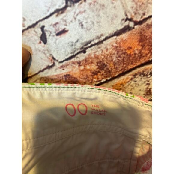 Liilly Pulitzer walsh short green pink cheat ya limeade women's size 00 - Picture 3 of 6